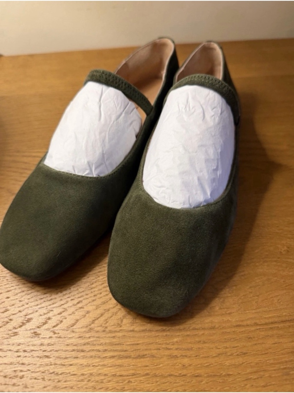 Madewell The Greta Ballet Flat in Suede (Loden ) Size 8.5 NWOB $128 NN046 - Picture 3 of 6